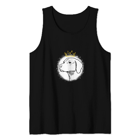 English Foxhound with Crown Tank Tops
