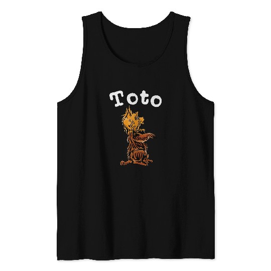 Classic Fairytale Toto the Dog Artvintages Wizard of OZ Toto Tank Tops