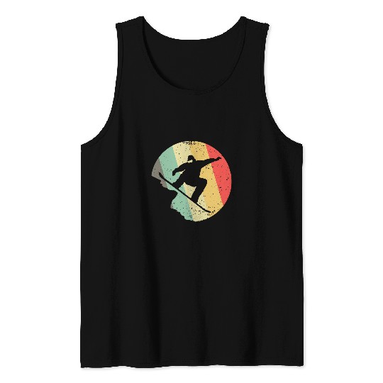 Skiing Ski Funny Snowboarding Art For Men Women Snowboarder Snowboard 1 Tank Tops