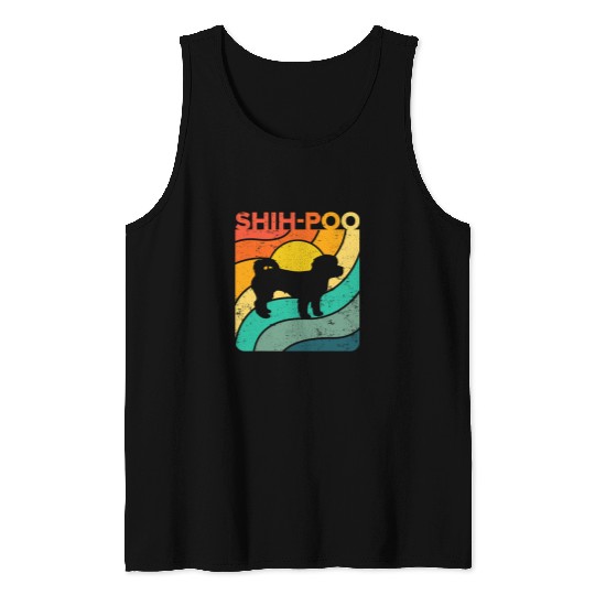 ShihPoo vintages Sunset Mom Dad Tank Tops
