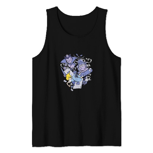 Rabbits Alice in wonderland Pokers playing cards Queen rabbit teacup Tank Tops
