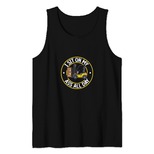 Forklift operator Warehouse Heavy equipment Forklift truck 7 Tank Tops