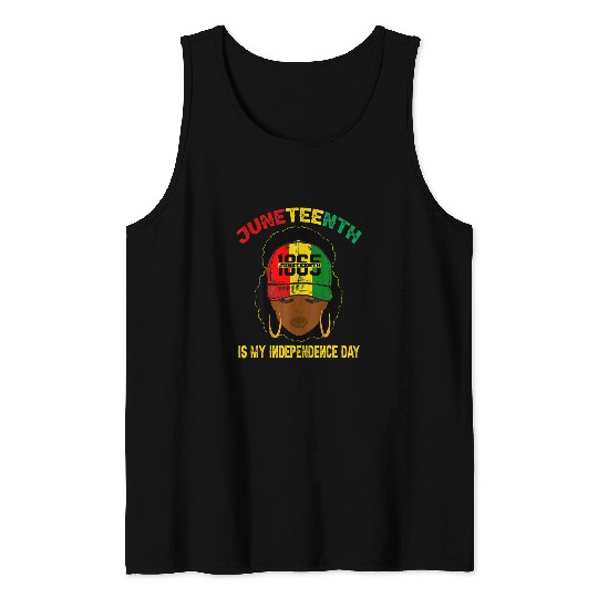 1865 Juneteenth Is My Independence Day Celebrate Black Women Tank Tops
