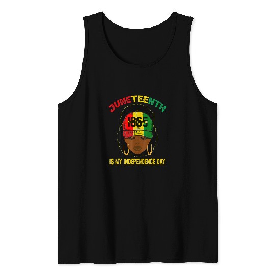1865 Juneteenth Is My Independence Day Celebrate Black Women Tank Tops