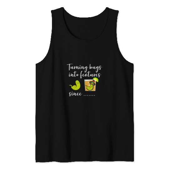 Funny Debugging Programming Programmer Software Developer BL Tank Tops