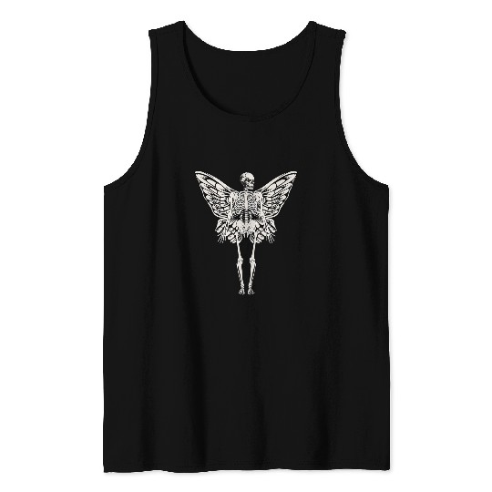 Fairycore Aesthetic Skeletons Butterfly Gothic Fairy Grunge Tank Tops