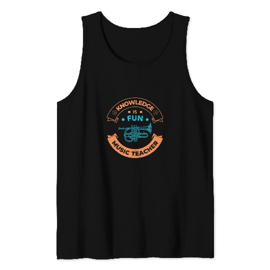 Trumpet Lover Music Teacher Trumpet Teacher s Band Teacher Tank Tops