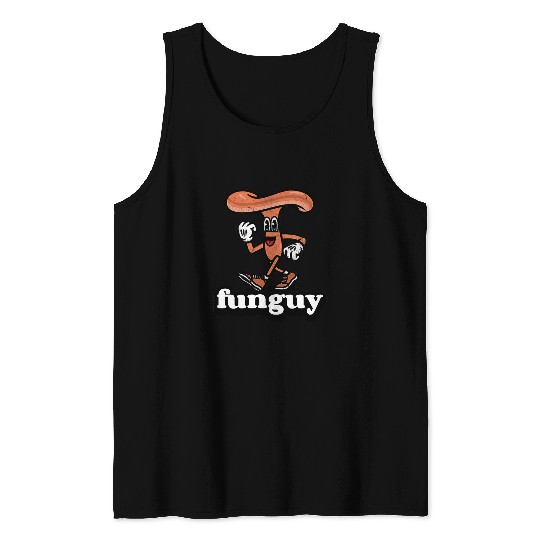 FUNNY MUSHROOM FUNGUY FUNGI WORD SCHOOL ENGLISH TEACHER Tank Tops