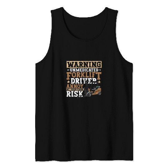Certified Forklift Operator Forklift Driver Quote Warehouse 2 Tank Tops