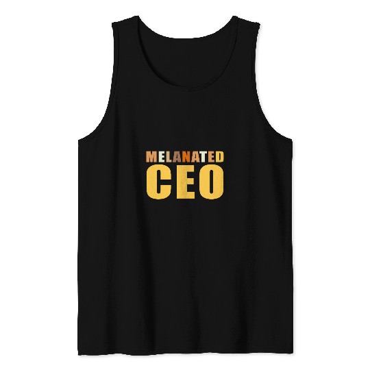 African American Melanated CEO Black Business Owner Manager 3 Tank Tops