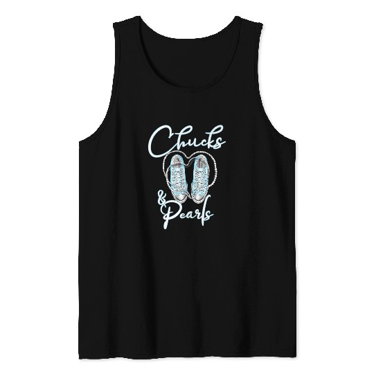 Chucks and Pearls 2 Tank Tops