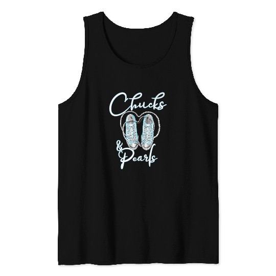 Chucks and Pearls 2 Tank Tops