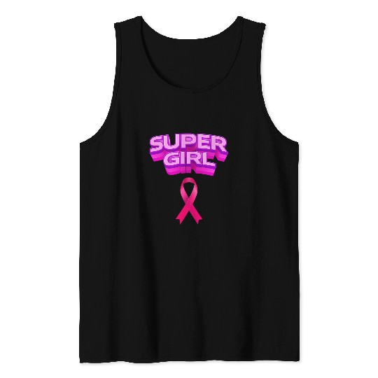 Cool Super Girl Power Illustration Novelty Graphic Designs Tank Tops