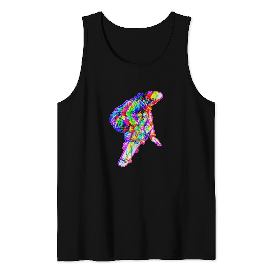 Skeletons Skulls My Skateboard makes me feel Alive Skateboarding Skull Tank Tops