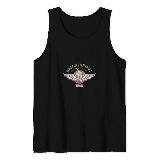 Skiing Ski Breckenridge Colorado Snowboarding Tank Tops
