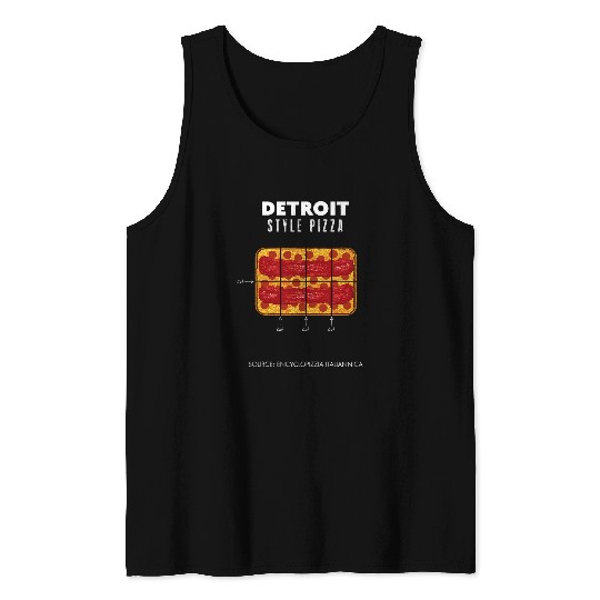 Detroit Style Pizza 1 Tank Tops