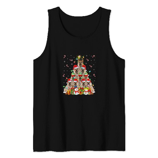 Dog Great Dane xmass Lighting Tree Santa Great Dane Christmas 21 Tank Tops