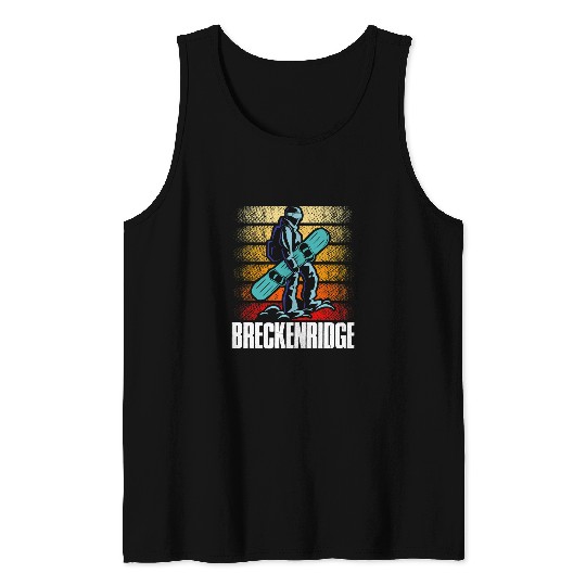 Skiing Ski Breckenridge Snowboarding Snowboard Mountain Snowboarder Tank Tops