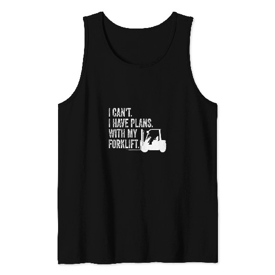 Certified forklift operator fork lift designated driver Tank Tops