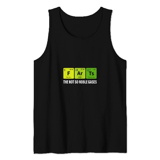 Farts Periodic Pun Table Of Elements Funny Chemistry Student Tank Tops