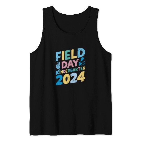 Field Day Kindergarten 2024 Boys Girls Kids Teacher Student Tank Tops