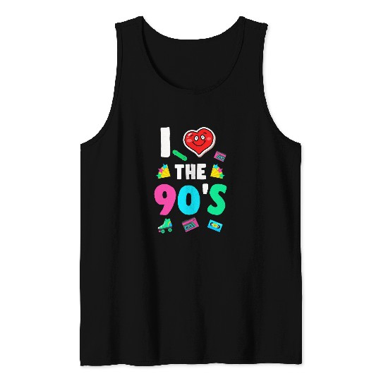90s Music Love Party Cassette Disco Born 1990s Tank Tops