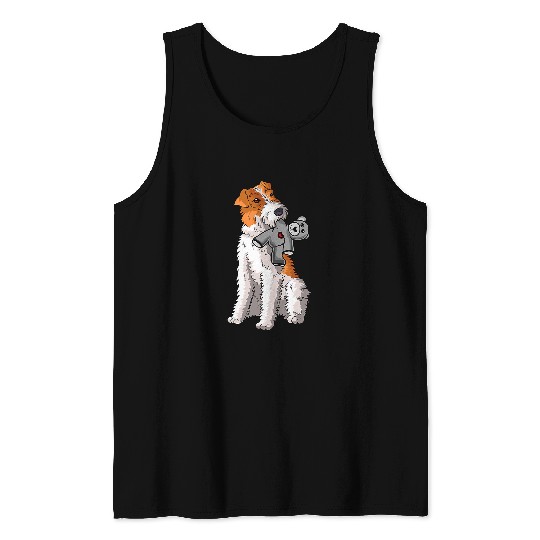 Wire hair fox terrier stuffed animal foxterrier Tank Tops
