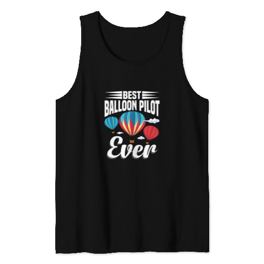Hot Air Balloon Basket Balloon Pilot Ballooning Earrings Tank Tops