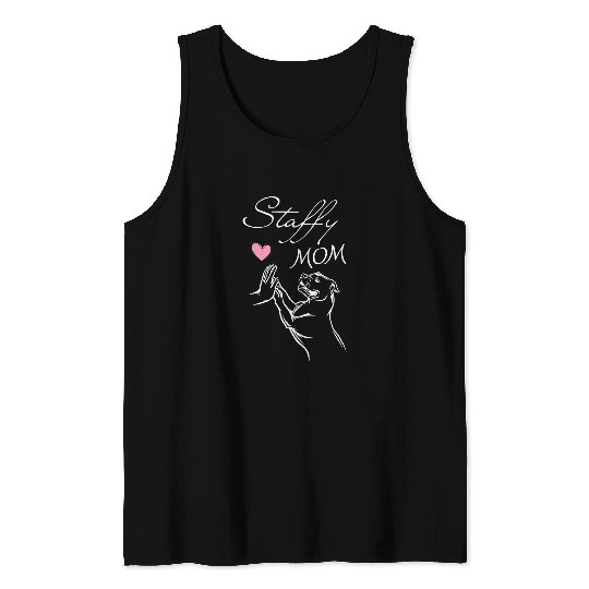 Womens Staffordshire Bull Terrier Stafford Terrier Clothes Walkies Tank Tops