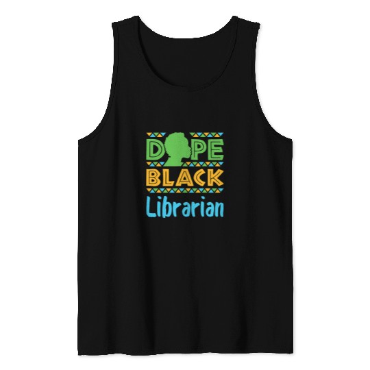 Reading Book Dope Black Librarian Library Reading Books Afrocentric Reader Tank Tops