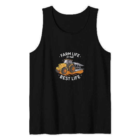 Tractor driving Funny tractor farmer agriculture agricult gift Tank Tops
