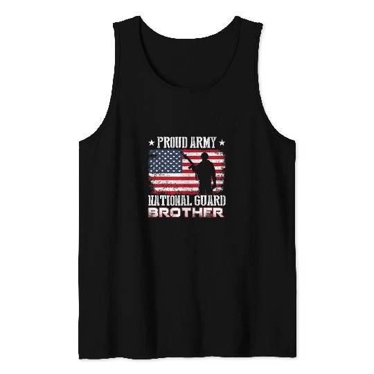 Proud armys National Guard Brother U S Military Gift Tank Tops