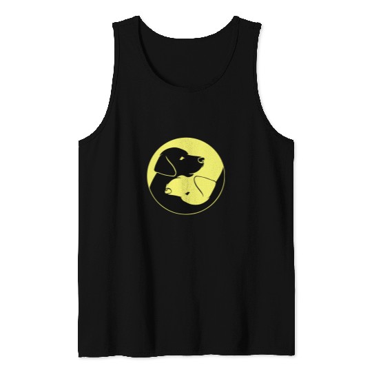 Labrador Lab Dog Gift For Men Women Cool Yellow And Black Lab Tank Tops
