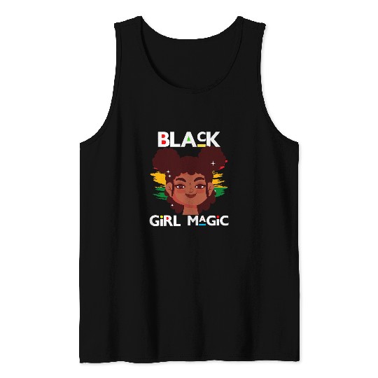 Black History Month Girl Melanin Toddler Girls Blackity Fun 1 Tank Tops