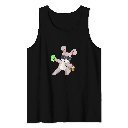 Rabbits Easter Dabbings Rabbit Dab Egg Hunting Easter Bunny gift Tank Tops