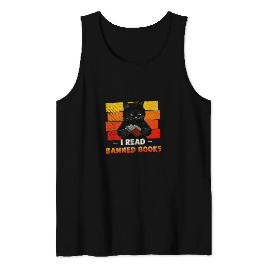 Reading Book I Read Banned Books Week Librarian Freadom Reader Nerd Men 2 Reader Tank Tops