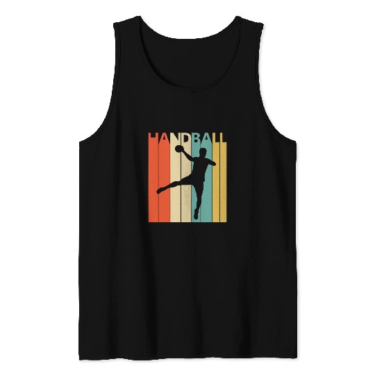 Retro 1980s Handball Player Tank Tops