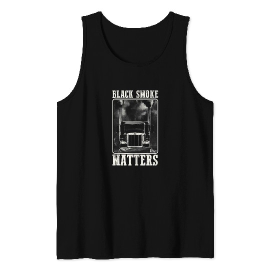 Super Trucker Big Rig SemiTrailer Truck Driver 1 Tank Tops