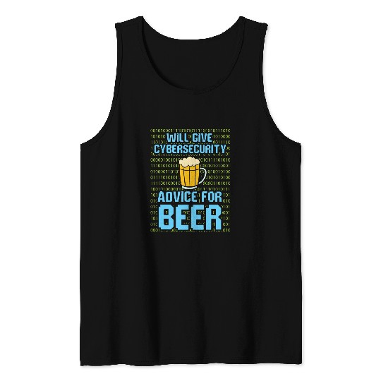 Security System Computer Programmer Cybersecurity Tank Tops