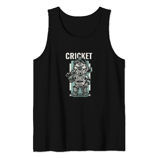 Cricket Fan Player Sports Tank Tops