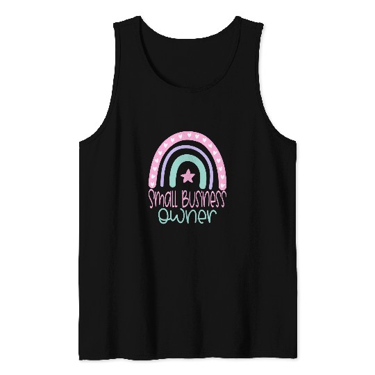Small Business Owner Entrepreneur Women Mom Boss Supervisor Tank Tops