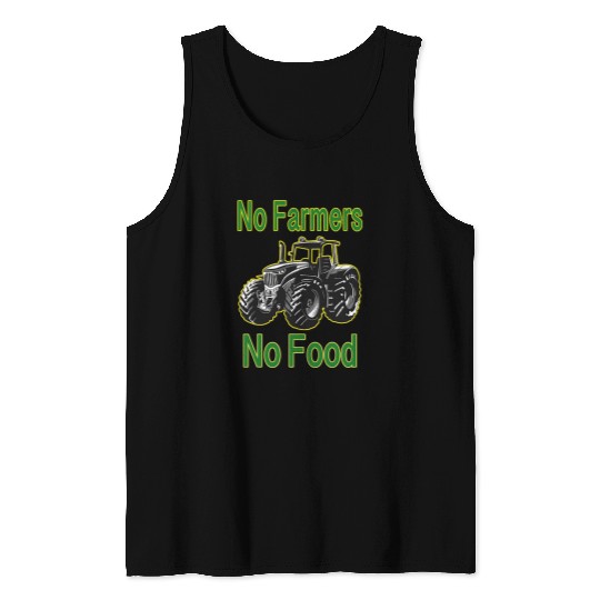Tractor driving Farmers Tractor Farming Agriculture Food Future MidWest Tank Tops