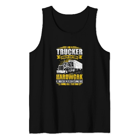 Truck Lover Trucker If Wanted Easy Id Call Your Mom Funny Truck Driver156 Trucks Tank Tops