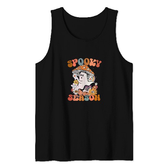 Mushroom Gift Funny ghosts Mushroom Mug Spooky Season Halloween 58 Tank Tops