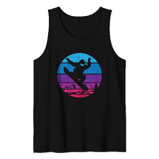 Skiing Ski Funny Snowboarding Snowboard Lover Ski Fan Instructor Skier 6 Tank Tops