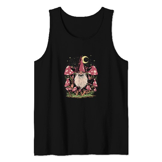 Mushroom Gift Cottagecore Gnome Dwarf Grunge Fairycore Aesthetic Mushroom77 Tank Tops