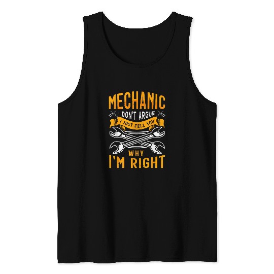 Mechanic Gift for Handyman Engineer Blocks Repair Labor 2 Tank Tops