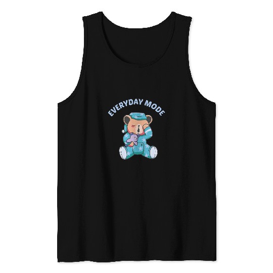 Funny Bear Teddy Bear Pyjamas Official Sleep Cute Bears Tank Tops