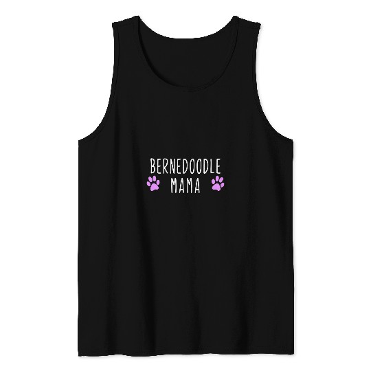 Bernedoodle Mama Funny Dog Lover Gift Christmas Tank Tops