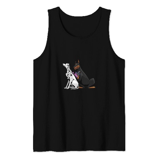 Dalmatian Cool Tattoo Artist For Men Women Kids Dalmatian Doberman Dog Dalmatians Dog Tank Tops